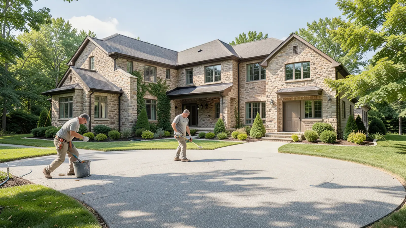 Expansive brick custom home in Burr Ridge IL with multi-unit HVAC systems